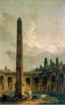 Robert Hubert Decorative Landscape with an Obelisk  - Hermitage